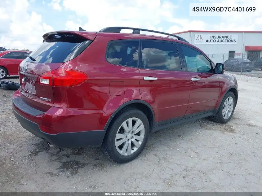 2012 Subaru Tribeca 3.6R Limited VIN: 4S4WX9GD7C4401699 Lot: 42533963
