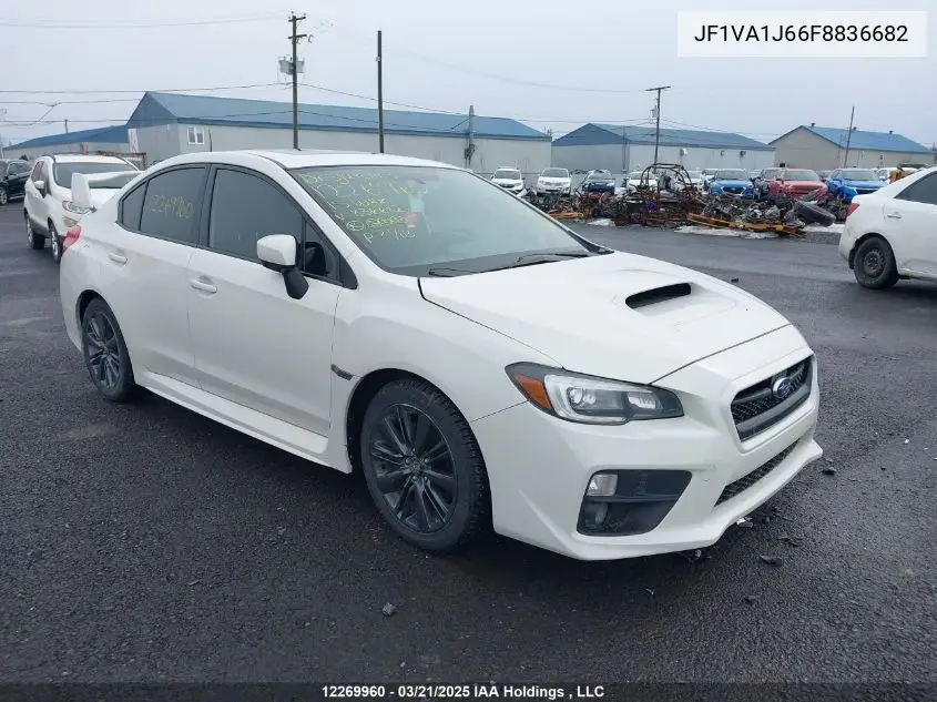 2015 Subaru Wrx Limited VIN: JF1VA1J66F8836682 Lot: 12269960