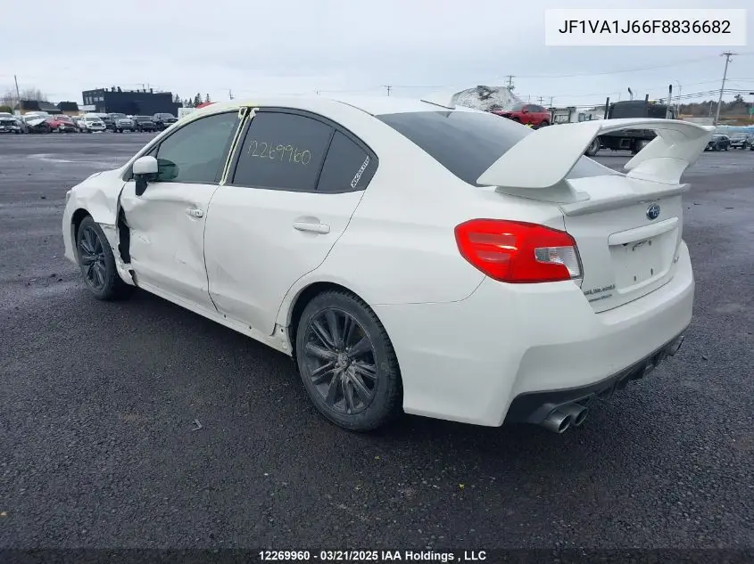 2015 Subaru Wrx Limited VIN: JF1VA1J66F8836682 Lot: 12269960