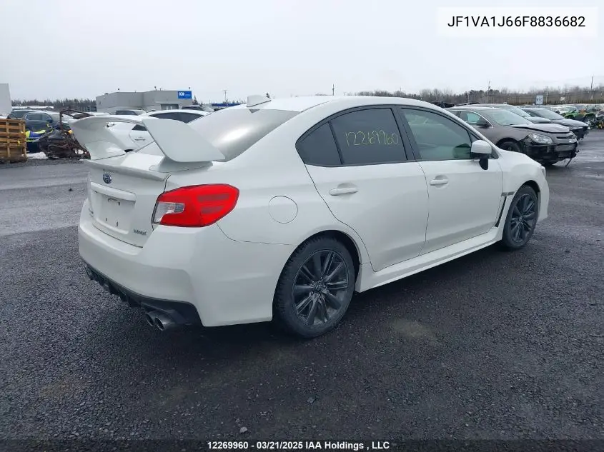 2015 Subaru Wrx Limited VIN: JF1VA1J66F8836682 Lot: 12269960