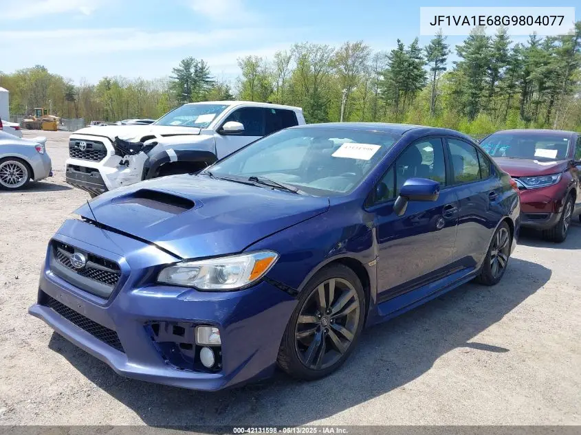 2016 Subaru Wrx Premium VIN: JF1VA1E68G9804077 Lot: 42131598