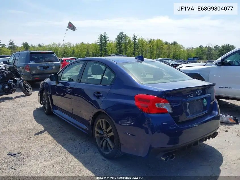 2016 Subaru Wrx Premium VIN: JF1VA1E68G9804077 Lot: 42131598