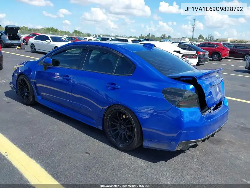 2016 Subaru Wrx Premium VIN: JF1VA1E69G9828792 Lot: 42523907