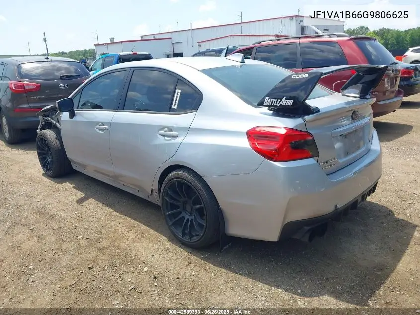 2016 Subaru Wrx VIN: JF1VA1B66G9806625 Lot: 42589393