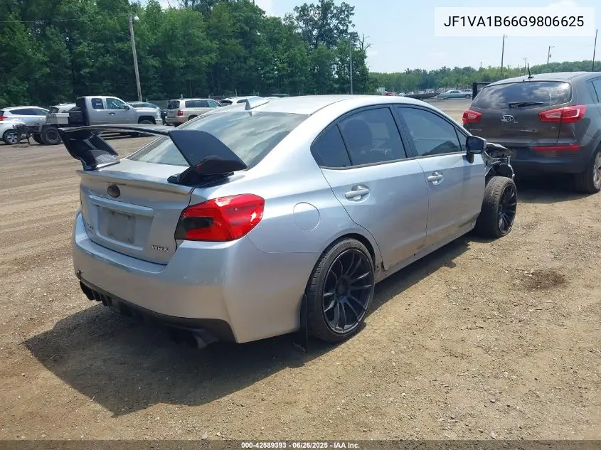 2016 Subaru Wrx VIN: JF1VA1B66G9806625 Lot: 42589393