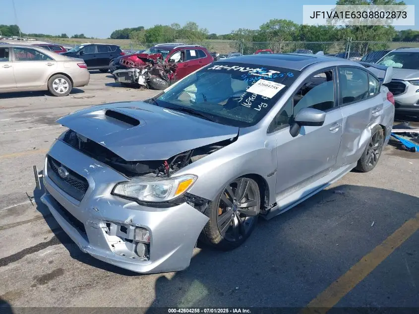 2016 Subaru Wrx Premium VIN: JF1VA1E63G8802873 Lot: 42604258