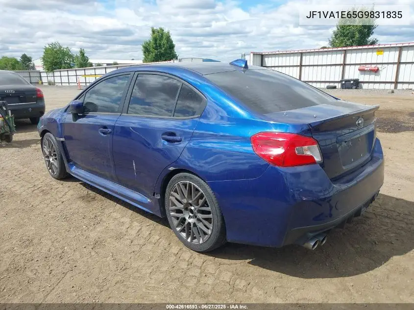 2016 Subaru Wrx Premium VIN: JF1VA1E65G9831835 Lot: 42616593