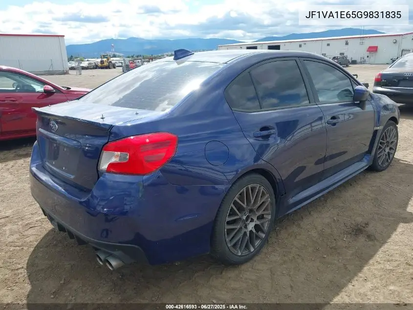 2016 Subaru Wrx Premium VIN: JF1VA1E65G9831835 Lot: 42616593