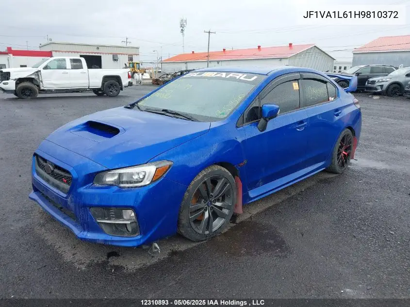2017 Subaru Wrx Limited VIN: JF1VA1L61H9810372 Lot: 12310893