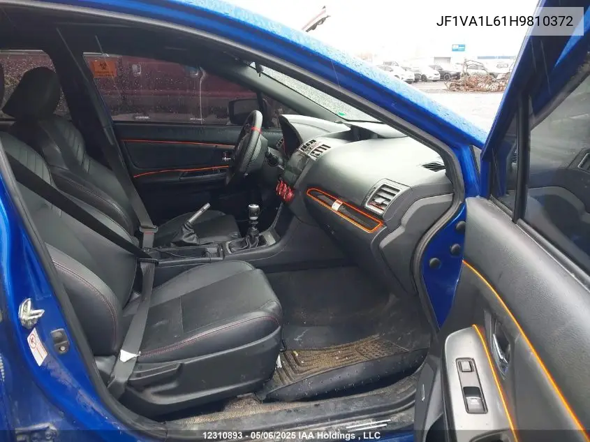 2017 Subaru Wrx Limited VIN: JF1VA1L61H9810372 Lot: 12310893