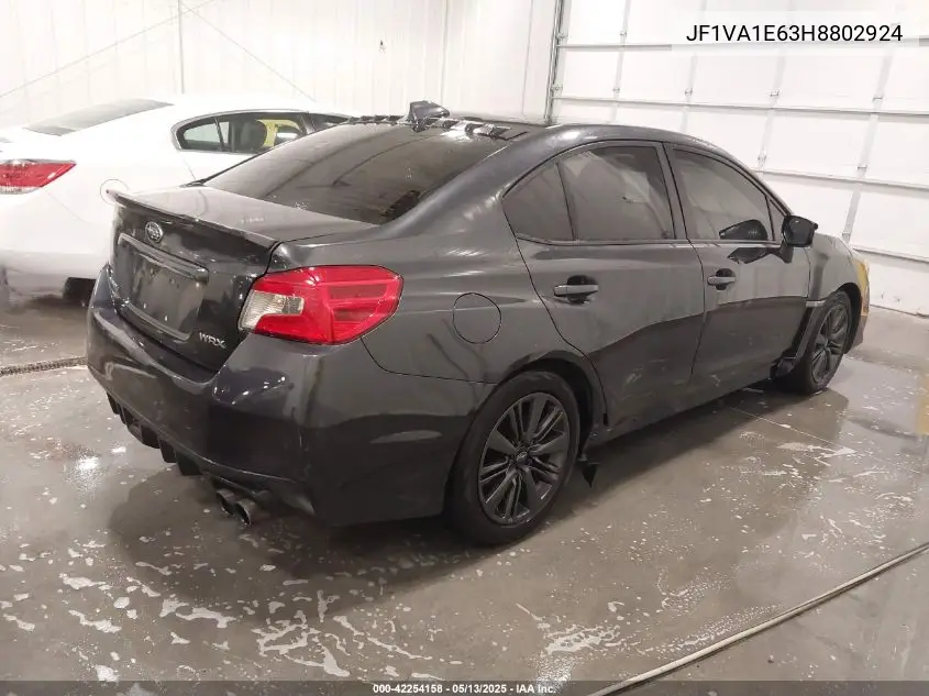 2017 Subaru Wrx Premium VIN: JF1VA1E63H8802924 Lot: 42254158