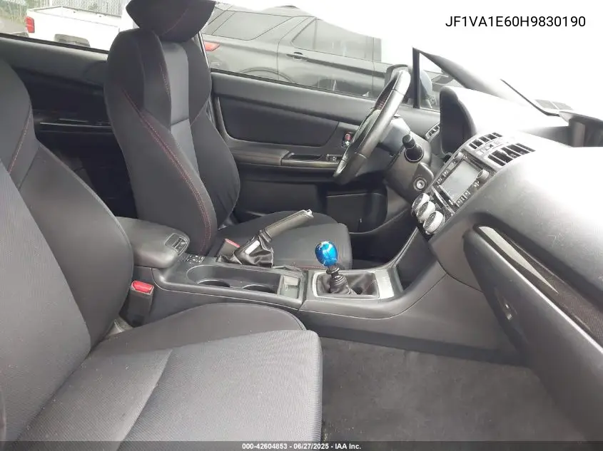 2017 Subaru Wrx Premium VIN: JF1VA1E60H9830190 Lot: 42604853