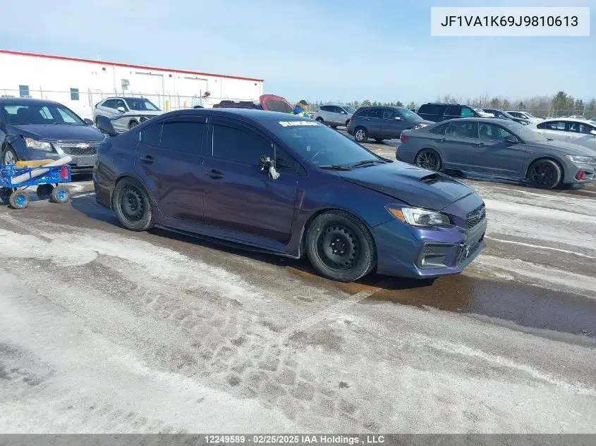 2018 Subaru Wrx Limited VIN: JF1VA1K69J9810613 Lot: 12249589