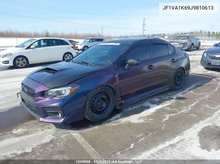 2018 Subaru Wrx Limited VIN: JF1VA1K69J9810613 Lot: 12249589