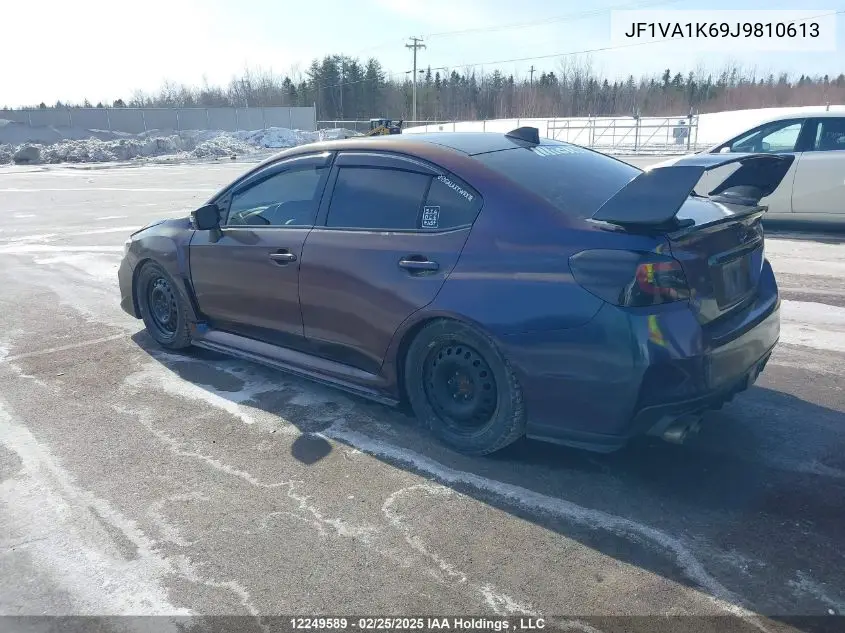 2018 Subaru Wrx Limited VIN: JF1VA1K69J9810613 Lot: 12249589