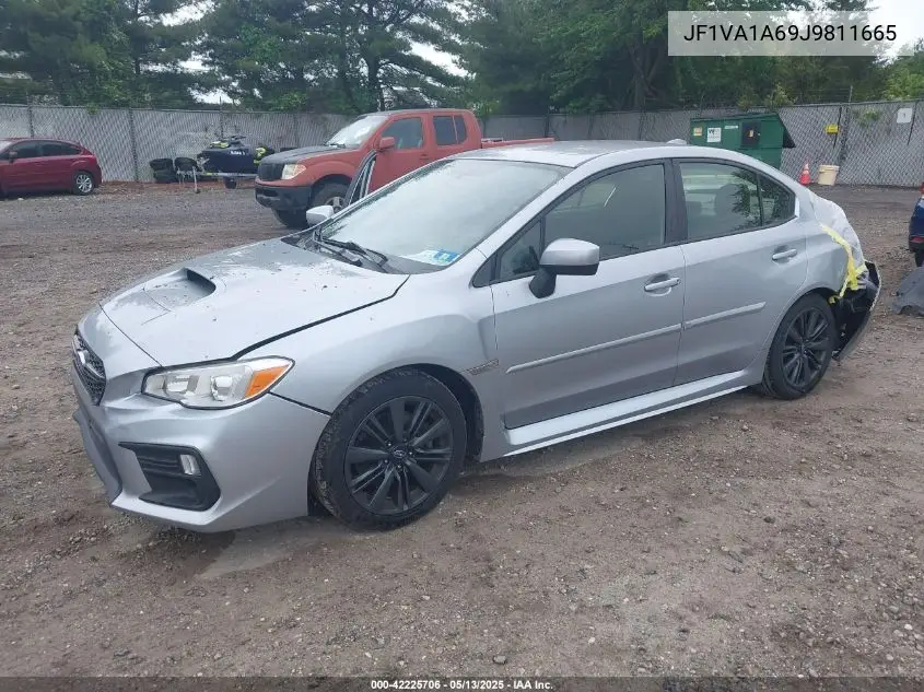 2018 Subaru Wrx VIN: JF1VA1A69J9811665 Lot: 42225706