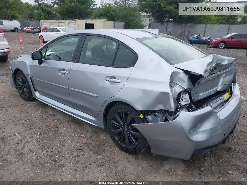2018 Subaru Wrx VIN: JF1VA1A69J9811665 Lot: 42225706