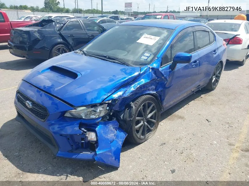2019 Subaru Wrx Premium VIN: JF1VA1F69K8827946 Lot: 40059672