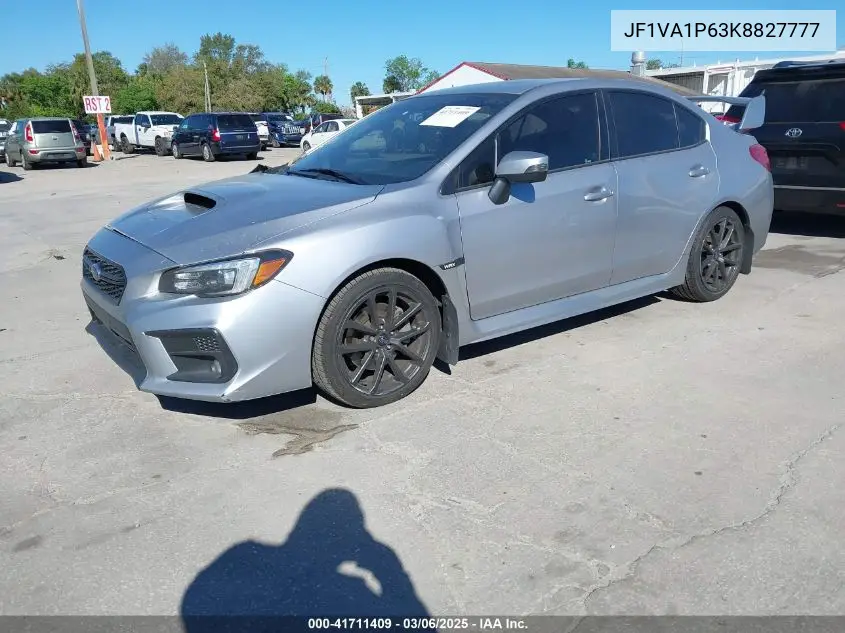 2019 Subaru Wrx Limited VIN: JF1VA1P63K8827777 Lot: 41711409