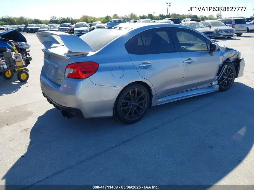 2019 Subaru Wrx Limited VIN: JF1VA1P63K8827777 Lot: 41711409