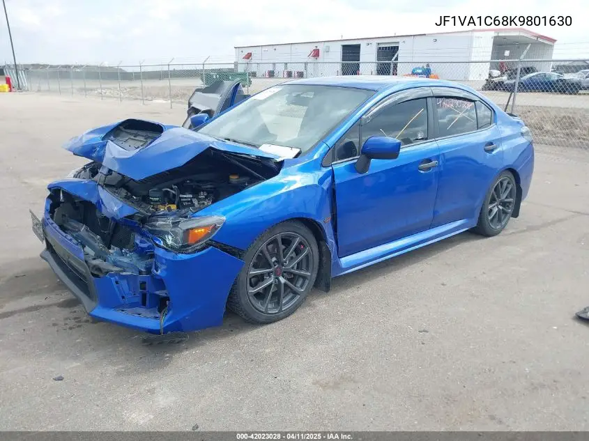 2019 Subaru Wrx Premium VIN: JF1VA1C68K9801630 Lot: 42023028