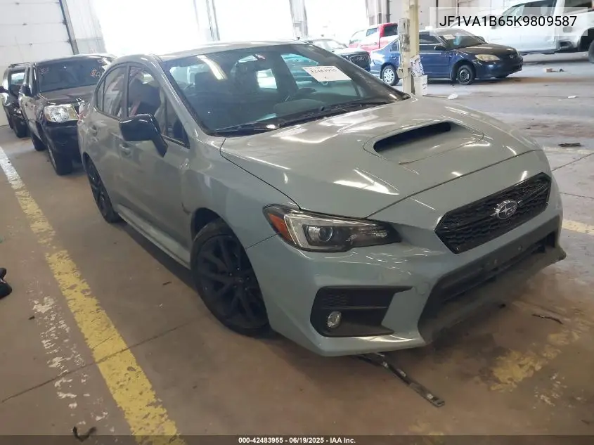 2019 Subaru Wrx Premium VIN: JF1VA1B65K9809587 Lot: 42483955