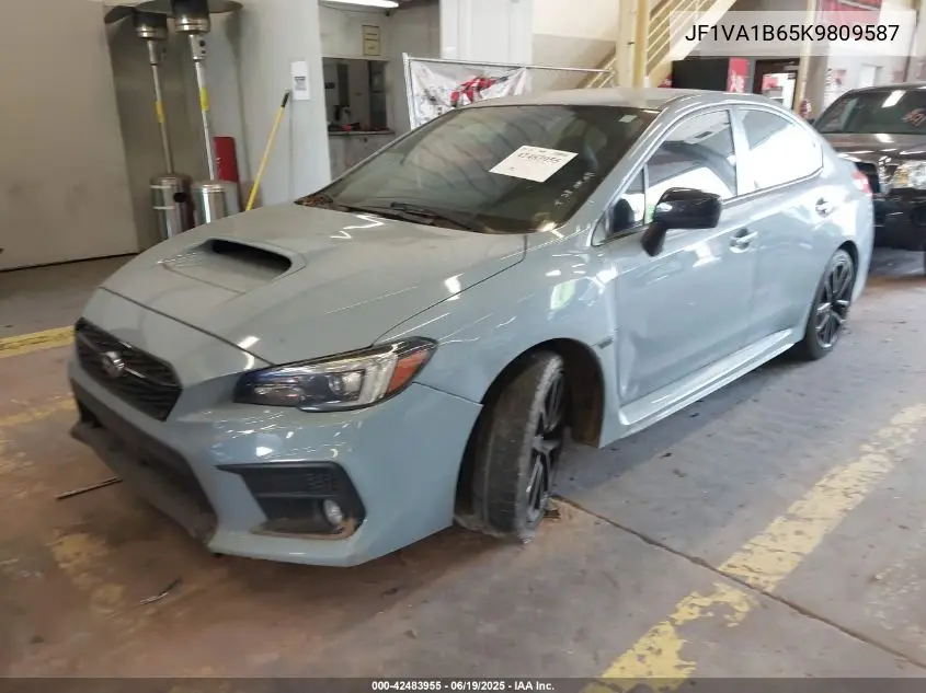 2019 Subaru Wrx Premium VIN: JF1VA1B65K9809587 Lot: 42483955