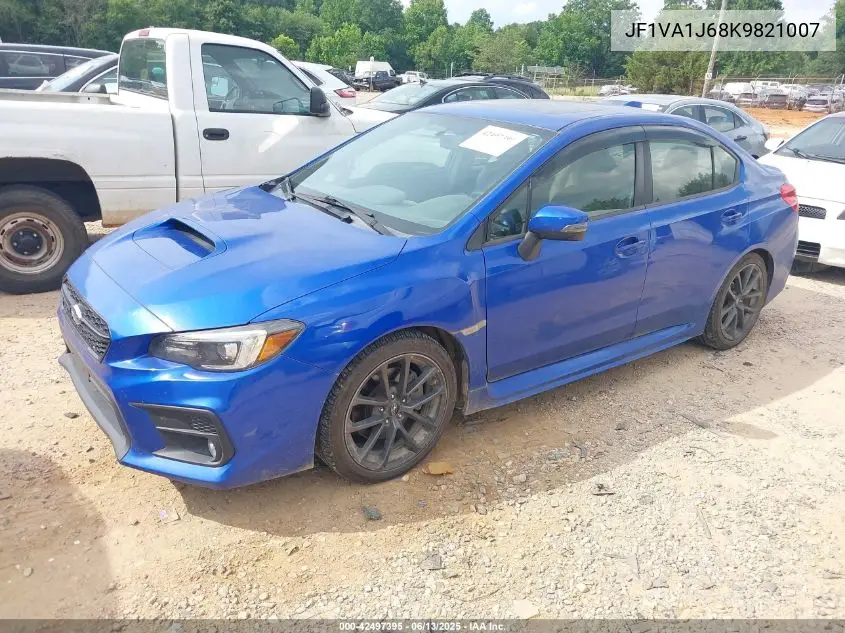 2019 Subaru Wrx Limited VIN: JF1VA1J68K9821007 Lot: 42497395
