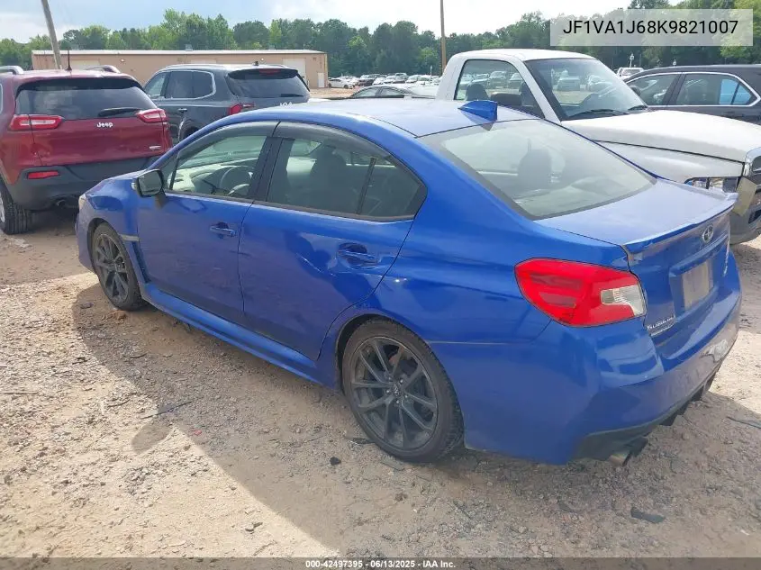 2019 Subaru Wrx Limited VIN: JF1VA1J68K9821007 Lot: 42497395