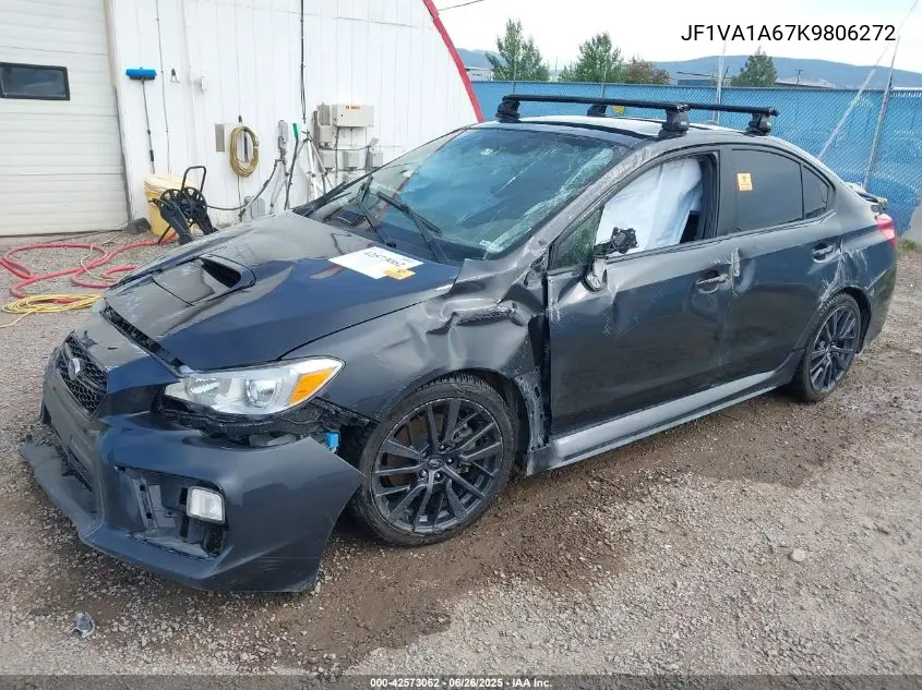 2019 Subaru Wrx VIN: JF1VA1A67K9806272 Lot: 42573062