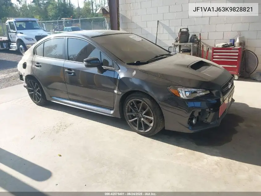 2019 Subaru Wrx Limited VIN: JF1VA1J63K9828821 Lot: 42575401