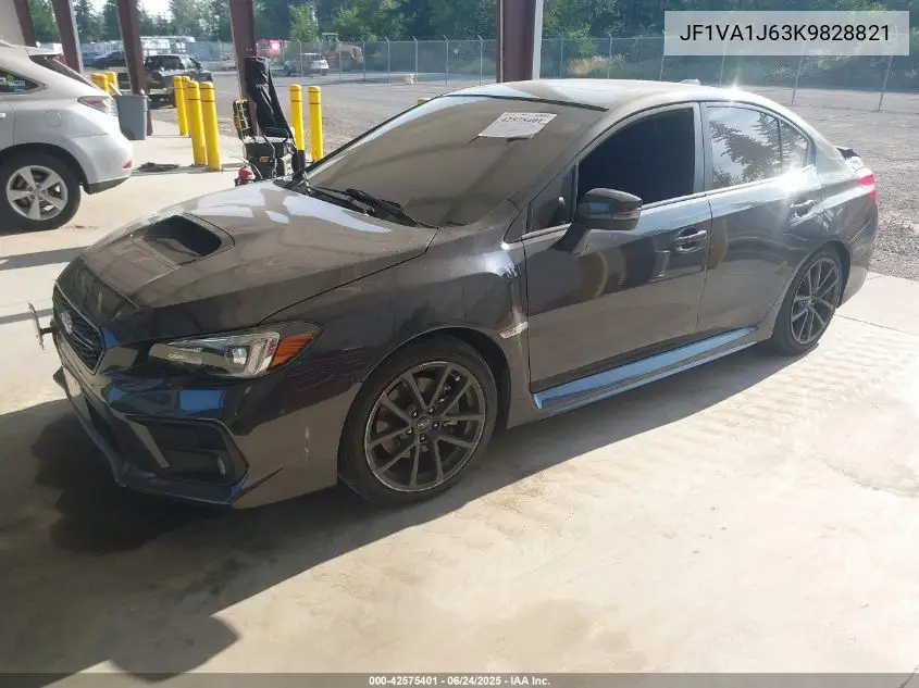 2019 Subaru Wrx Limited VIN: JF1VA1J63K9828821 Lot: 42575401
