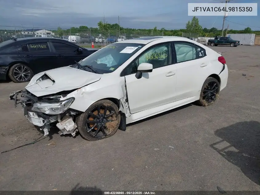 2020 Subaru Wrx Premium VIN: JF1VA1C64L9815350 Lot: 42236865