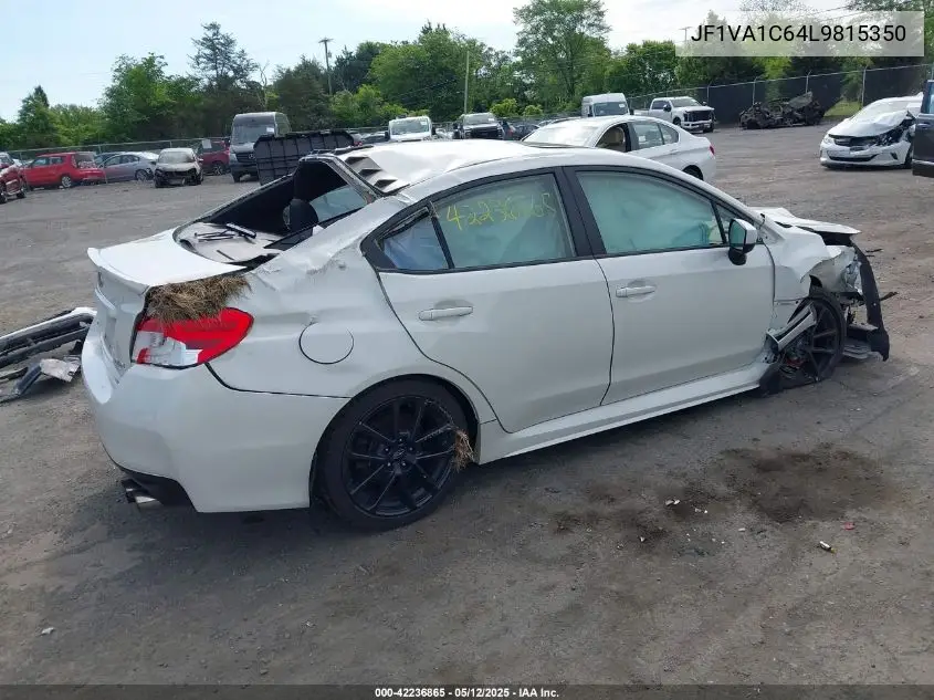 2020 Subaru Wrx Premium VIN: JF1VA1C64L9815350 Lot: 42236865