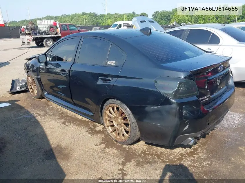 2020 Subaru Wrx VIN: JF1VA1A66L9814655 Lot: 42472213