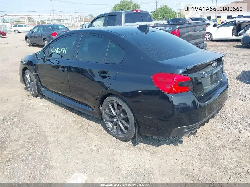 2020 Subaru Wrx VIN: JF1VA1A66L9800660 Lot: 42486494