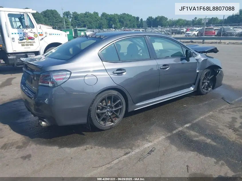 2020 Subaru Wrx Premium VIN: JF1VA1F68L8807088 Lot: 42561223