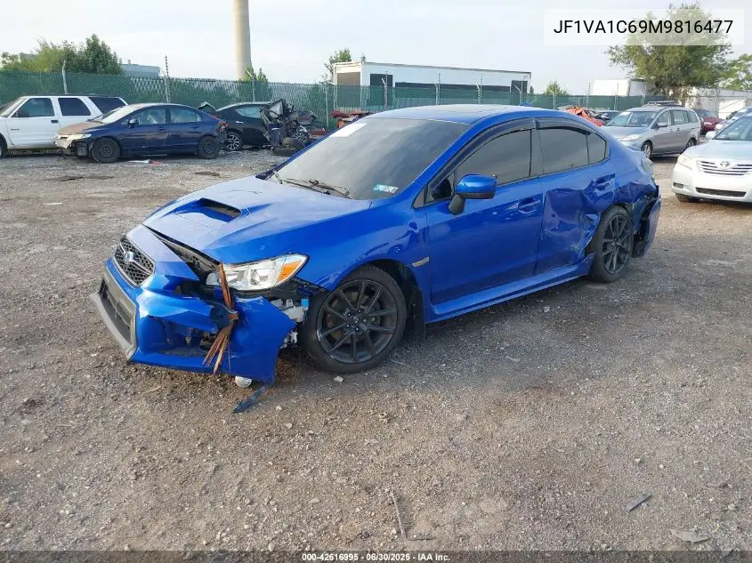 2021 Subaru Wrx Premium VIN: JF1VA1C69M9816477 Lot: 42616995