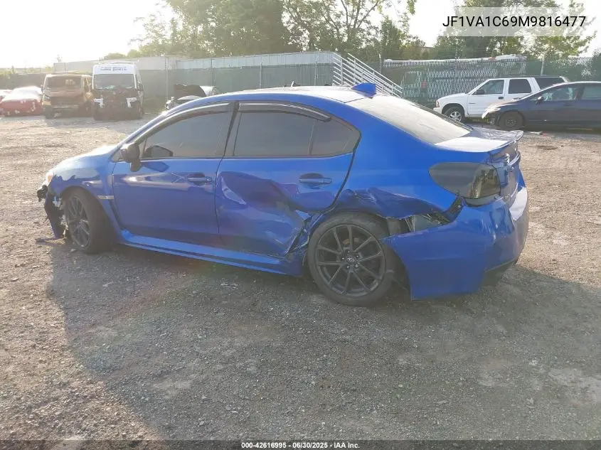 2021 Subaru Wrx Premium VIN: JF1VA1C69M9816477 Lot: 42616995