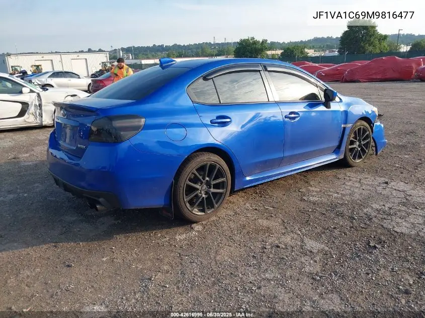 2021 Subaru Wrx Premium VIN: JF1VA1C69M9816477 Lot: 42616995