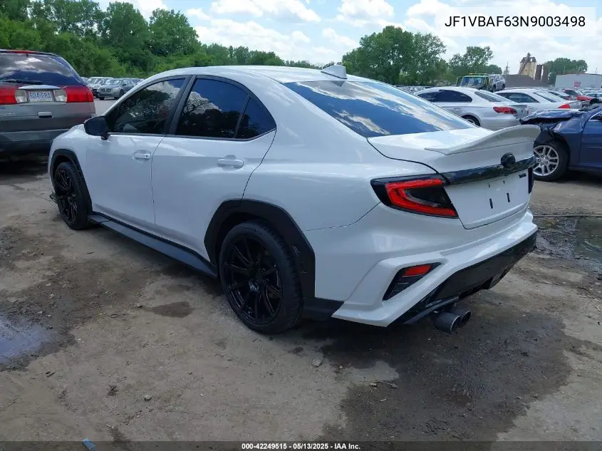 2022 Subaru Wrx Premium VIN: JF1VBAF63N9003498 Lot: 42249515