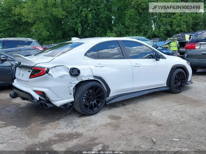 2022 Subaru Wrx Premium VIN: JF1VBAF63N9003498 Lot: 42249515