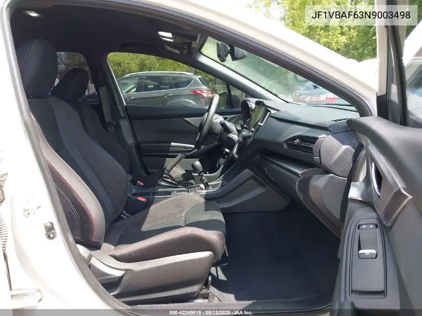 2022 Subaru Wrx Premium VIN: JF1VBAF63N9003498 Lot: 42249515