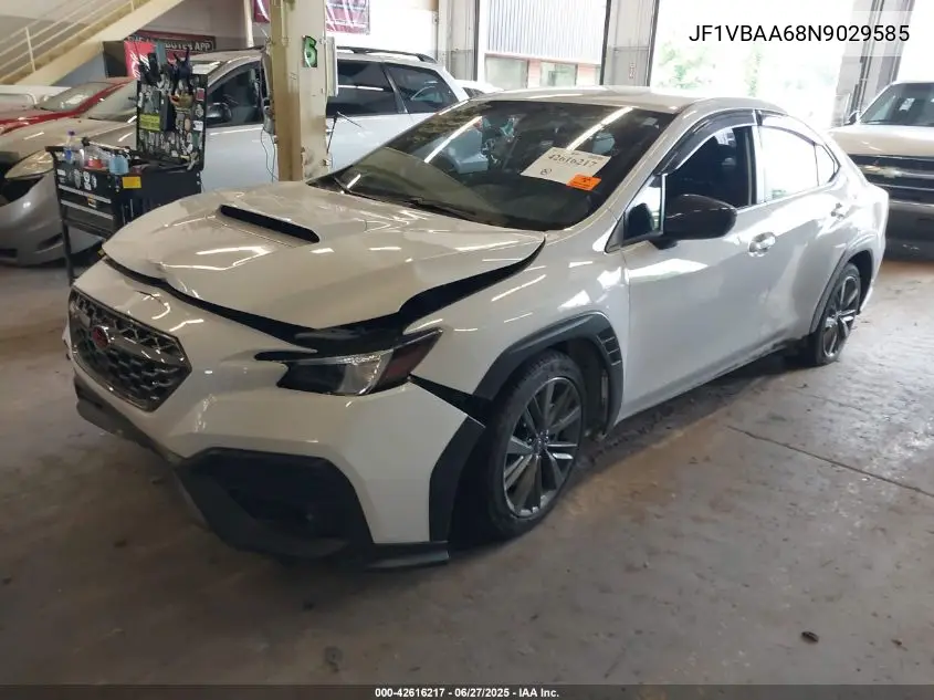 2022 Subaru Wrx VIN: JF1VBAA68N9029585 Lot: 42616217