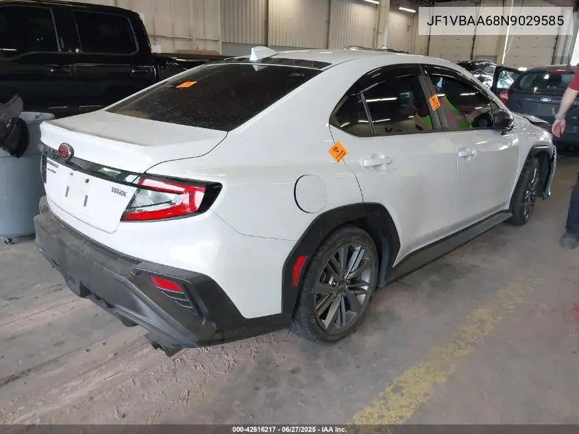 2022 Subaru Wrx VIN: JF1VBAA68N9029585 Lot: 42616217