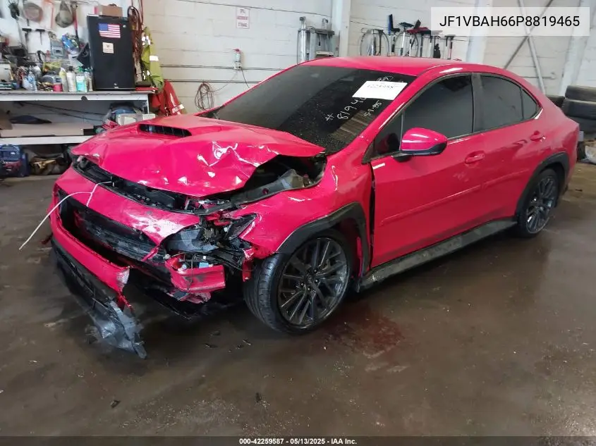 2023 Subaru Wrx Premium VIN: JF1VBAH66P8819465 Lot: 42259587