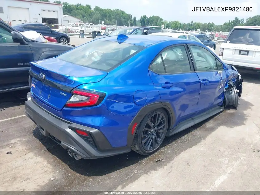 2023 Subaru Wrx Limited VIN: JF1VBAL6XP9821480 Lot: 42594430