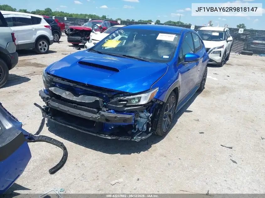 2024 Subaru Wrx Tr VIN: JF1VBAY62R9818147 Lot: 42237602