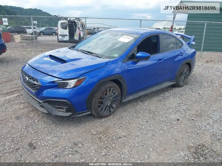 2024 Subaru Wrx Premium VIN: JF1VBAH62R9818696 Lot: 42577859