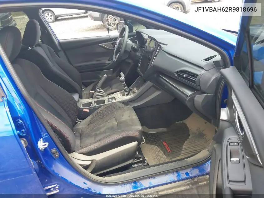 2024 Subaru Wrx Premium VIN: JF1VBAH62R9818696 Lot: 42577859